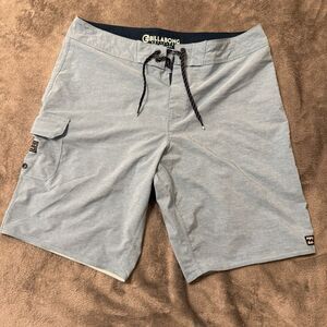 Billabong Men's Recycler All Day Pro Shorts Size 33‎ Light Blue Board Shorts